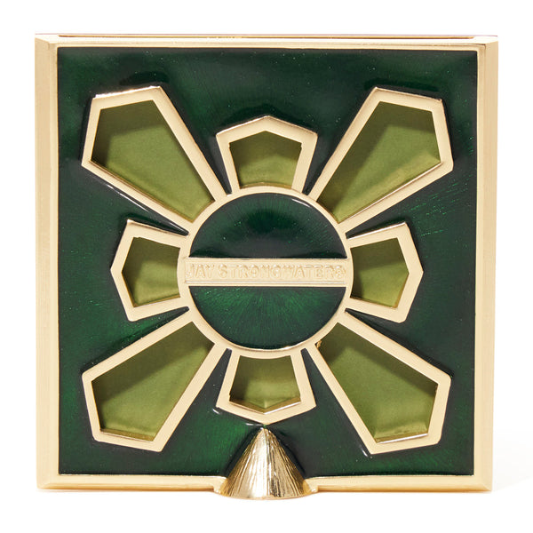 Load image into Gallery viewer, Jay Strongwater Leland Pavé Corner 2&quot; Frame - Green
