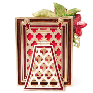 Jay Strongwater Tropical Flower Frame 3" x 4"