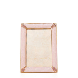 Jay Strongwater 4" x 6" Lavinia Frame - Pale Pink