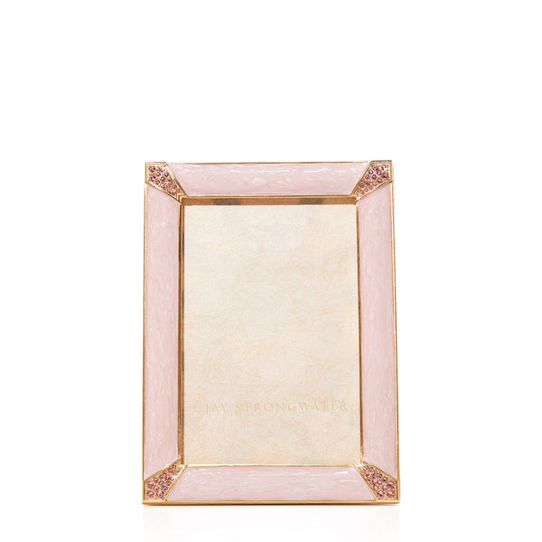 Load image into Gallery viewer, Jay Strongwater 4&quot; x 6&quot; Lavinia Frame - Pale Pink
