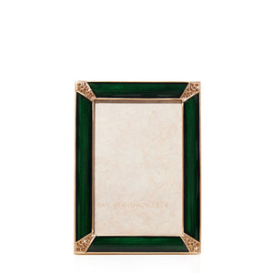 Jay Strongwater 4" x 6" Lavinia Frame - Green