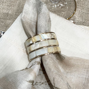 Bodrum Linens Sedef - Napkin Rings - Set of 4