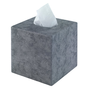 Bodrum Linens Stingray Gray Tissue Box