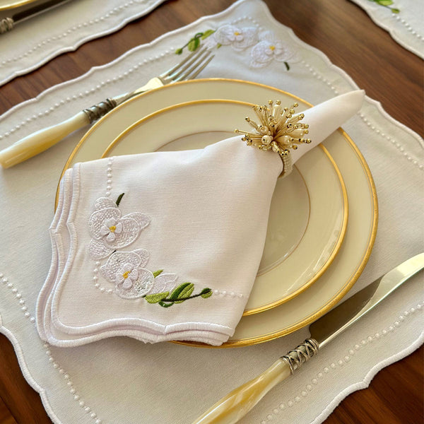 Load image into Gallery viewer, Bodrum Linens Violeta - Linen Napkins - Set of 4
