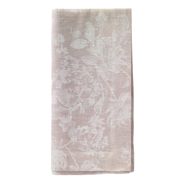 Load image into Gallery viewer, Bodrum Linens White Bloom - Linen Napkins - Set of 4
