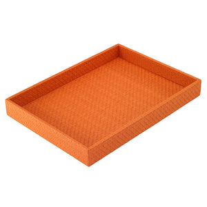 Bodrum Linens Wicker Pumpkin Rectangle Tray