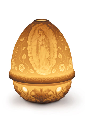 Lladro Our Lady of Guadalupe Lithophane - Votive