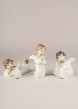 Lladro Angel Laying Down Figurine