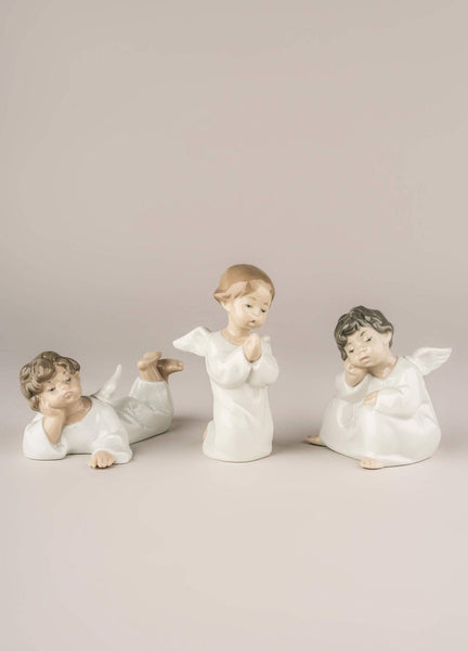 Load image into Gallery viewer, Lladro Angel Laying Down Figurine
