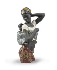 Lladro African Bond Mother Figurine