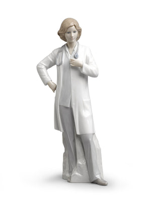 Lladro Female Doctor Figurine