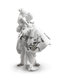 Lladro The Happiest Day Couple - Figurine - Silver luster