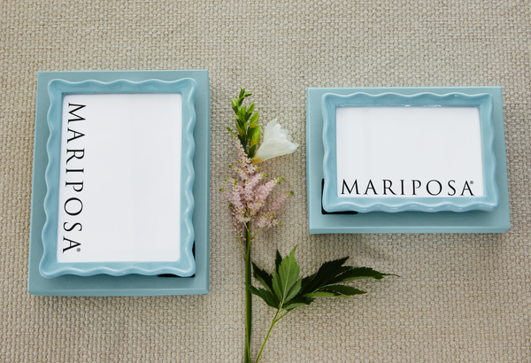 Load image into Gallery viewer, Mariposa Wavy Aqua 5x7 Frame
