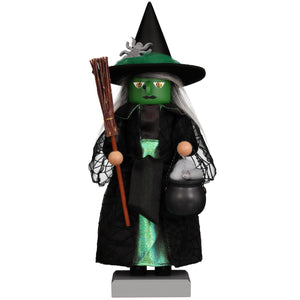 Christian Ulbricht Premium Nutcracker - Green Halloween Witch - 20.5"H