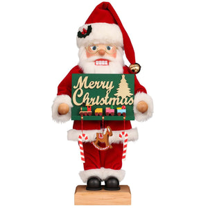 Christian Ulbricht Premium Nutcracker - Merry Christmas Santa - 19.3"H