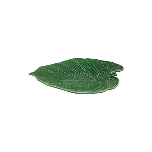 Bordallo Pinheiro Leaves - Swiss Cheese Platter 43 Green