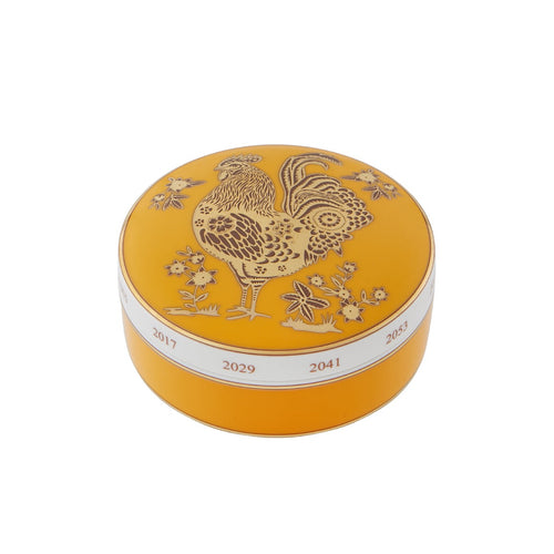 Vista Alegre Golden - Large Round Box Rooster