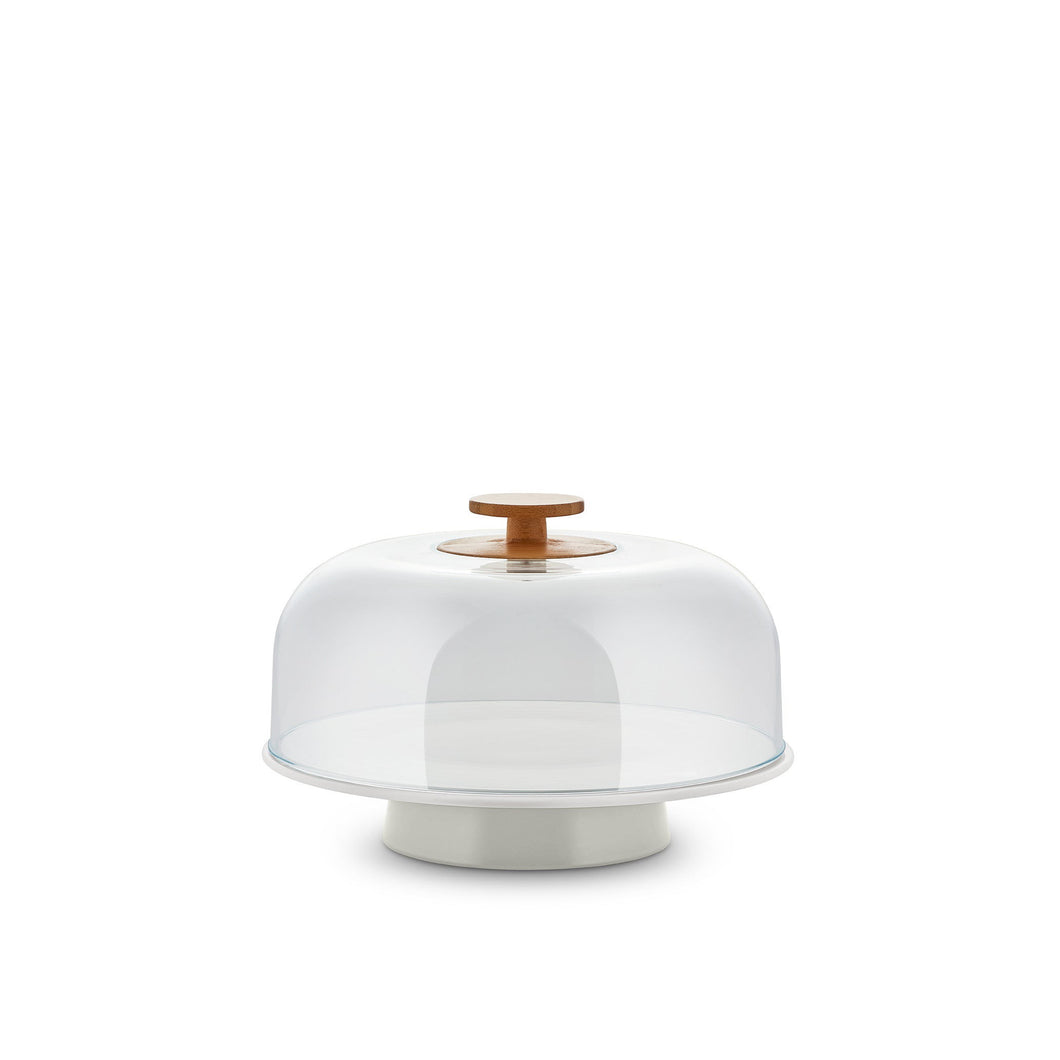 Alessi Mattina - Cake Stand With Dome Grey