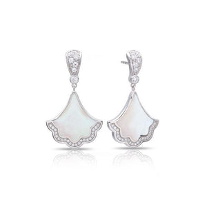 Belle Etoile Astoria Earrings - White Mother-of-Pearl