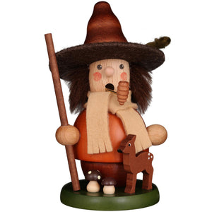 Christian Ulbricht Incense Burner - Smoker - Mini Woodsman With Deer (Natural)