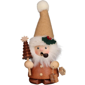 Christian Ulbricht Incense Burner - Smoker - Santa with Tree (Natural)