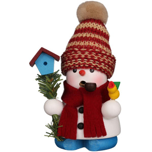 Christian Ulbricht Incense Burner - Smoker - Snowman with Birdhouse