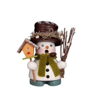 Christian Ulbricht Incense Burner - Smoker - Mini Snowman With Aviary