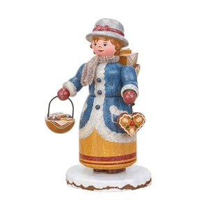 Hubrig Volkskunst Ginger Bread Seller 20cm Incense Smoker