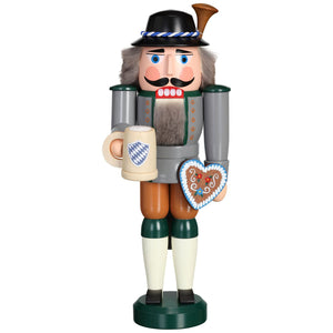 Seiffener Volkskunst Bavarian 10.6" Nutcracker