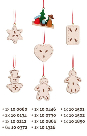 Christian Ulbricht Advent Calendar Placement Set - For Wooden Advent Calendar 1.8"H