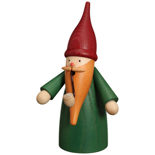 Seiffener Volkskunst Gnome In Green 6.3