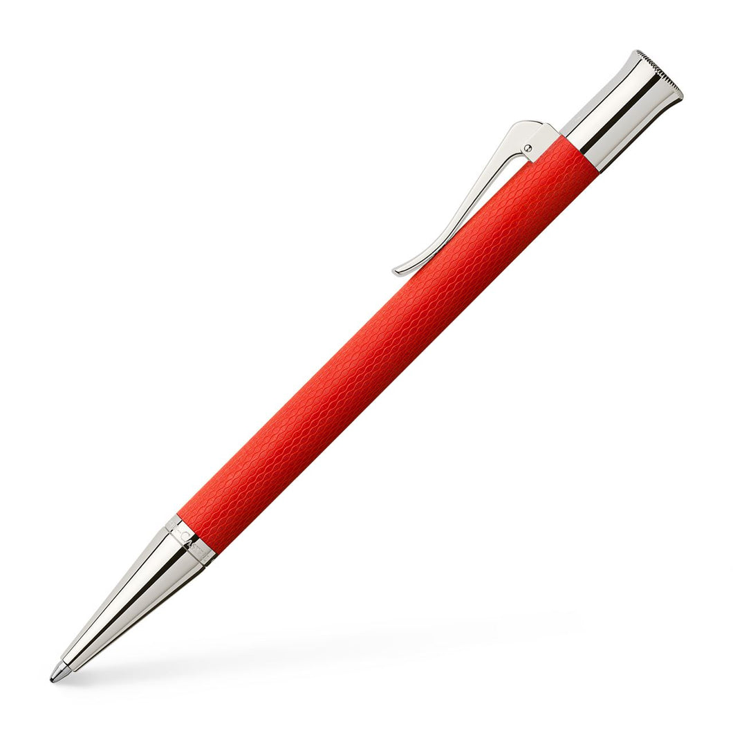 Graf von Faber-Castell Ballpoint Pen Guilloche India Red