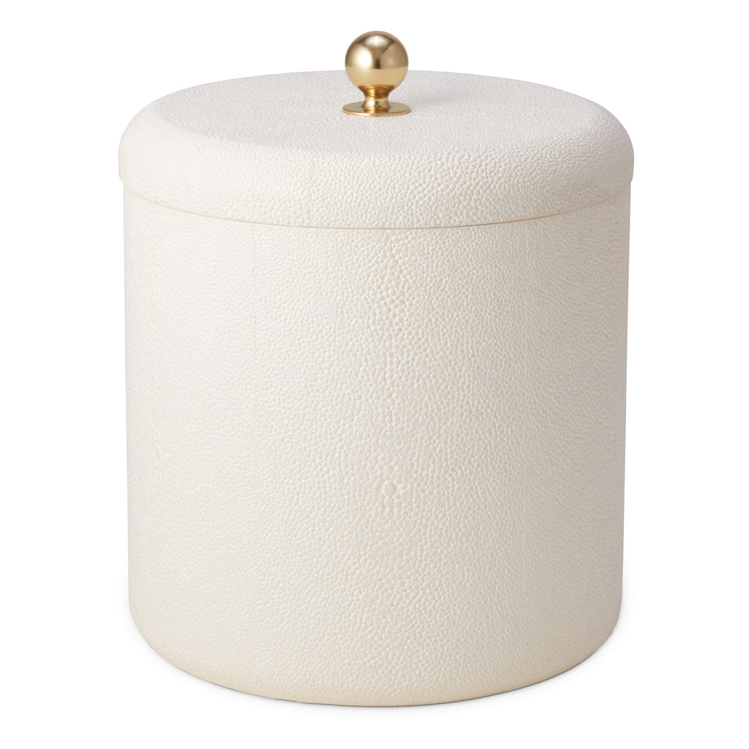 AERIN Shagreen Ice Bucket - Cream