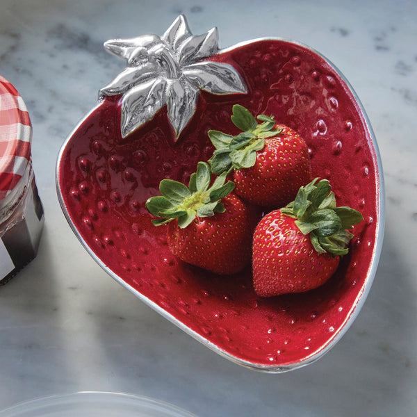 Load image into Gallery viewer, Mariposa Red Strawberry Sauce Dish
