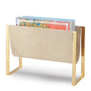 AERIN Classic Croc Magazine Rack