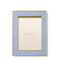 AERIN Classic Croc Leather 5x7 Frame - Hydrangea Blue