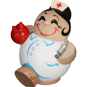 Seiffener Volkskunst Nurse 4.3" Ball-Shaped Incense Smoker