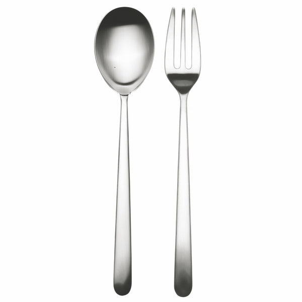 Load image into Gallery viewer, Mepra Serving Set (Fork And Spoon) Linea Ice
