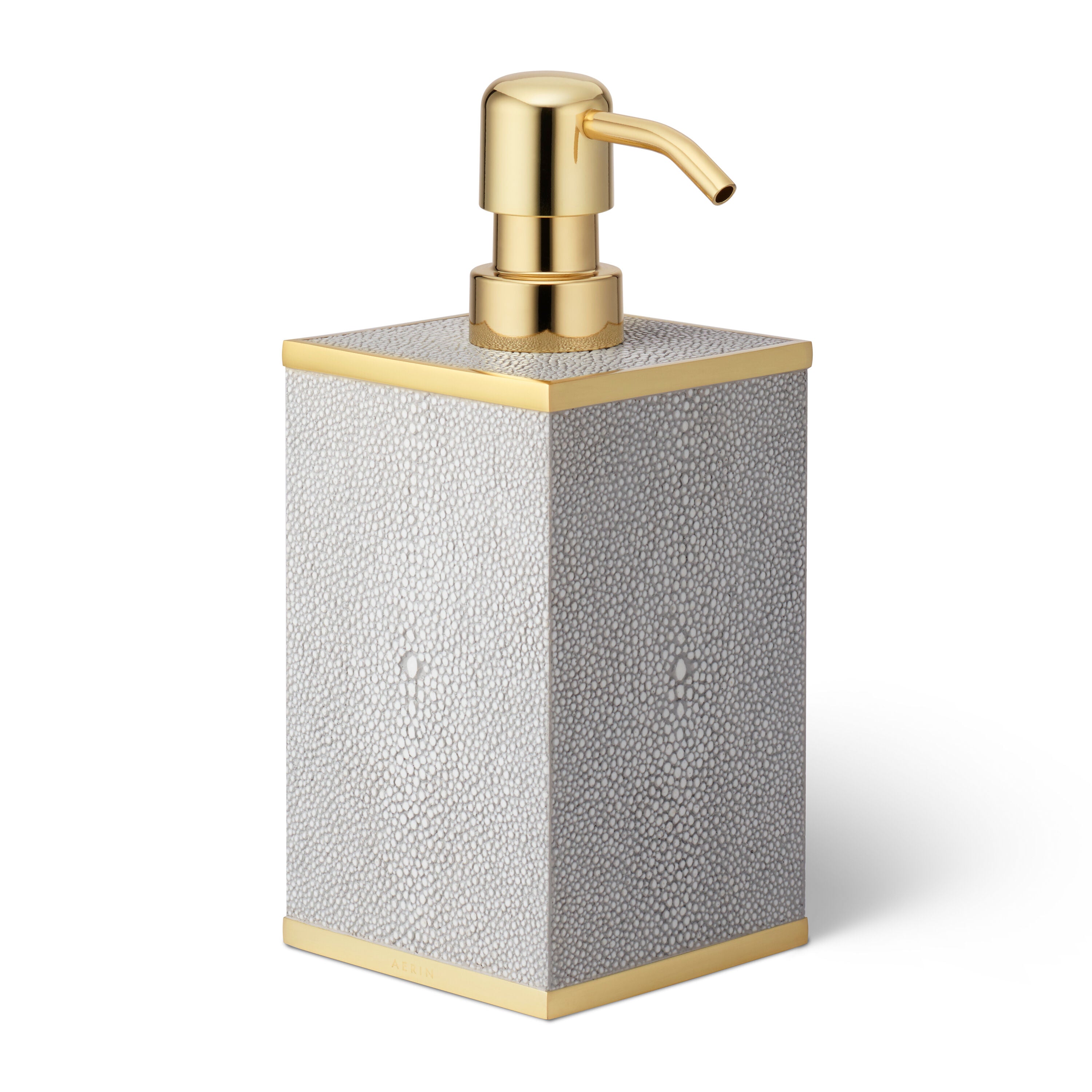 AERIN Classic Shagreen Soap Pump Dispenser Dove Lifelong