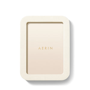 AERIN Modern Shagreen 5x7 Frame - Cream