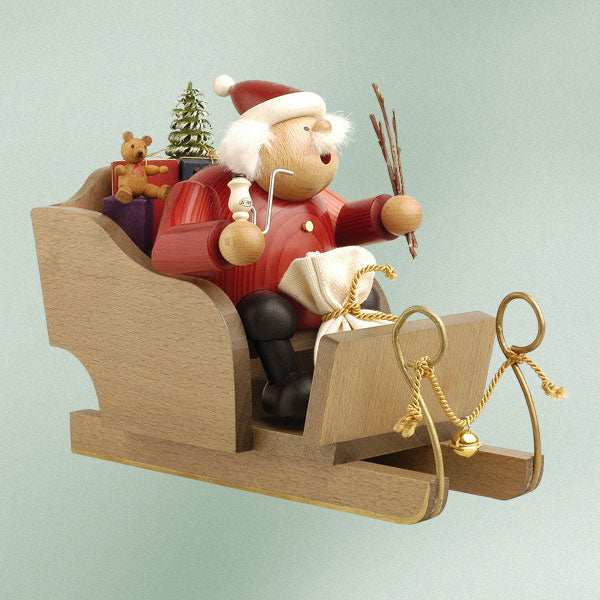 Load image into Gallery viewer, KWO Santa Claus on Sleigh 7.9&quot; Incense Smoker
