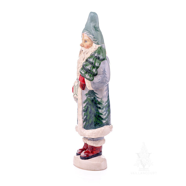 Load image into Gallery viewer, Vaillancourt Folk Art - Evergreen Forest Father Christmas Chalkware Figurine
