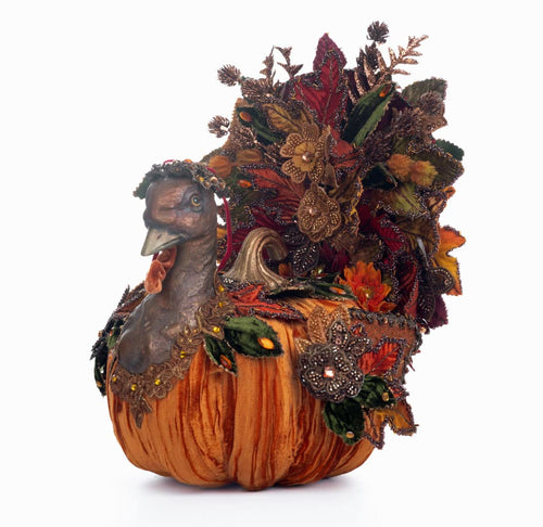 Katherine's Collection Harvest Forage Pumpkin Turkey
