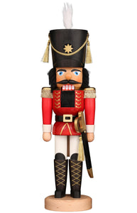 Christian Ulbricht Nutcracker - Red and Gold Soldier - 17.3