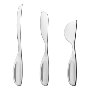 Georg Jensen Alfredo Cheese Knives Stainless Steel 3 Pcs