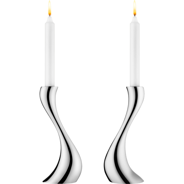 Load image into Gallery viewer, Georg Jensen Cobra Candleholder, Medium, 2 Pcs
