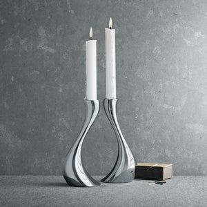 Georg Jensen Cobra Candleholder, Medium, 2 Pcs