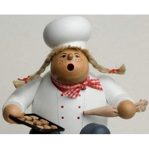 KWO Pastry Cook, sitting 6.7" Incense Smoker