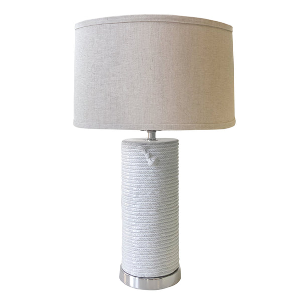 Load image into Gallery viewer, Mariposa Ceramic Rope Table Lamp
