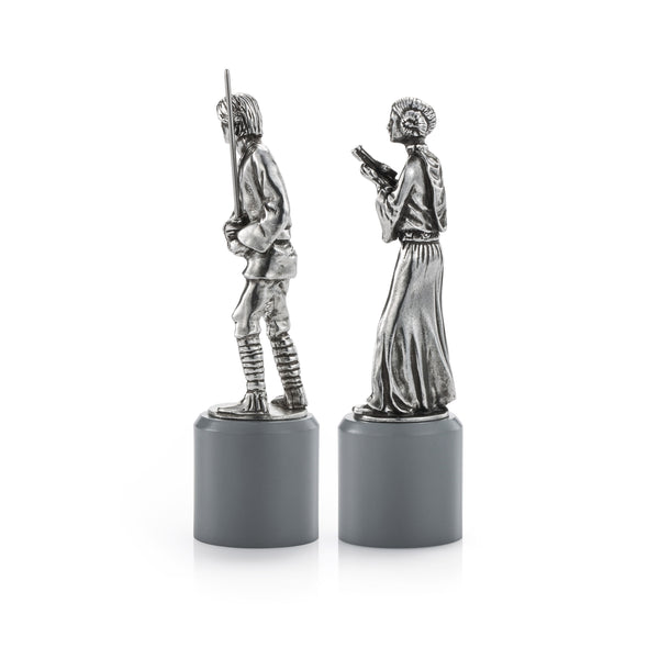 Load image into Gallery viewer, Royal Selangor Luke &amp; Leia King &amp; Queen Chess Piece Pair
